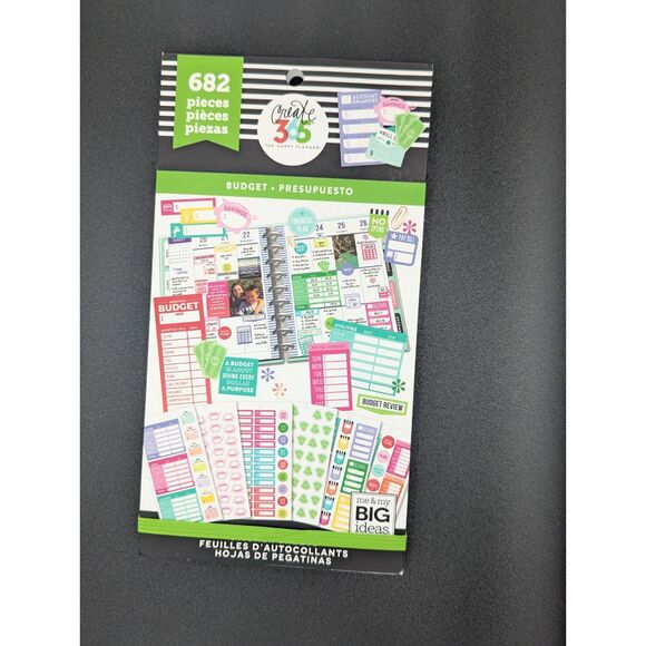 The Happy Planner Create 365 (Budget) 30 Sheet Sticker Book (682 pieces) NEW - Picture 1 of 2